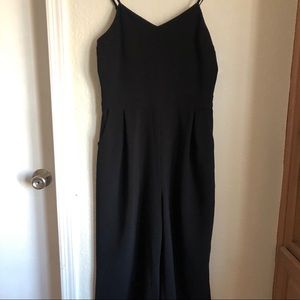 Black Capri wide legged romper